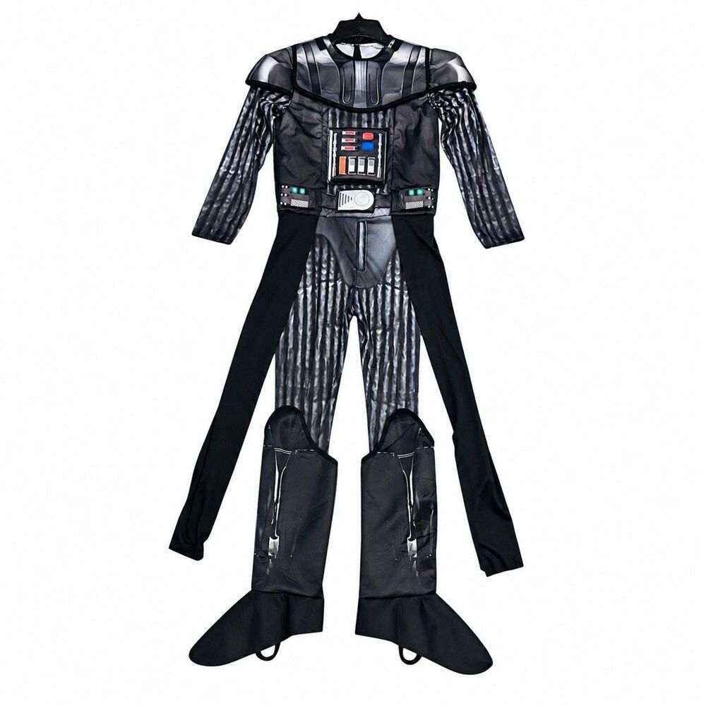 Star Wars Darth Vader Child Costume Youth Large Black Rubie's EUC